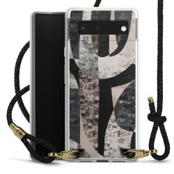 Carry Case Transparent Leather black/gold