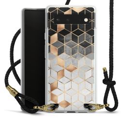 Carry Case Transparent Leather black/gold