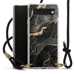 Carry Case Transparent Leather black/gold