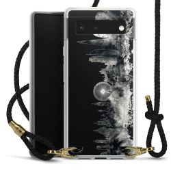 Carry Case Transparent Leather black/gold