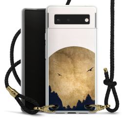 Carry Case Transparent Leather black/gold