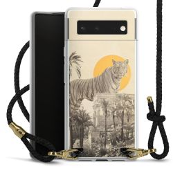 Carry Case Transparent Leather black/gold