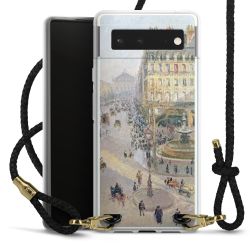 Carry Case Transparent Leder schwarz/gold