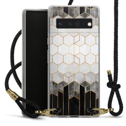 Carry Case Transparent Leather black/gold