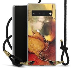 Carry Case Transparent Leather black/gold