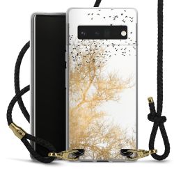 Carry Case Transparent Leather black/gold