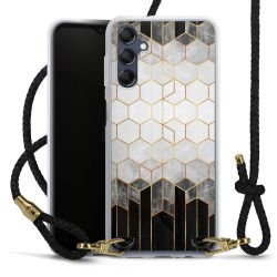 Carry Case Transparent Leather black/gold