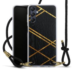 Carry Case Transparent Leather black/gold