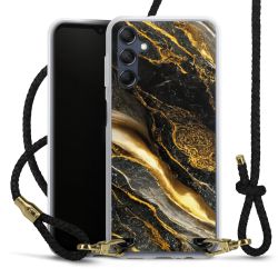 Carry Case Transparent Leather black/gold