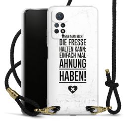 Carry Case Transparent Leder schwarz/gold