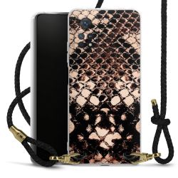 Carry Case Transparent Leather black/gold