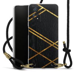 Carry Case Transparent Leather black/gold