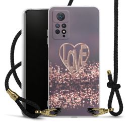 Carry Case Transparent Leather black/gold