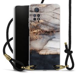 Carry Case Transparent Leather black/gold