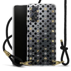 Carry Case Transparent Leather black/gold