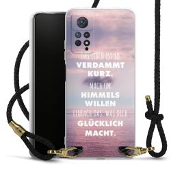 Carry Case Transparent Leder schwarz/gold