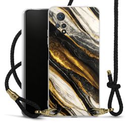 Carry Case Transparent Leather black/gold