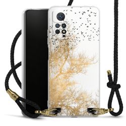 Carry Case Transparent Leather black/gold