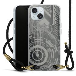 Carry Case Transparent Leather black/gold