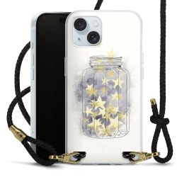 Carry Case Transparent Leather black/gold