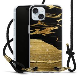 Carry Case Transparent Leather black/gold