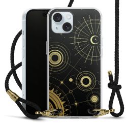 Carry Case Transparent Leather black/gold