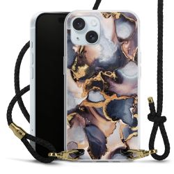 Carry Case Transparent Leather black/gold