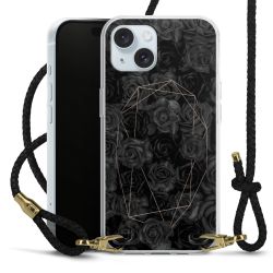 Carry Case Transparent Leather black/gold