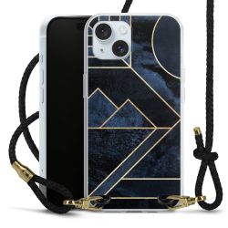 Carry Case Transparent Leather black/gold