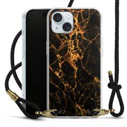 Carry Case Transparent Leather black/gold