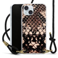 Carry Case Transparent Leather black/gold