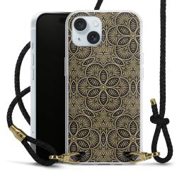 Carry Case Transparent Leather black/gold