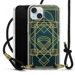 Carry Case Transparent Leather black/gold