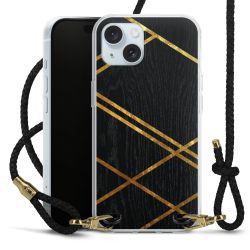 Carry Case Transparent Leather black/gold