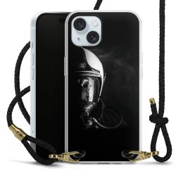 Carry Case Transparent Leather black/gold