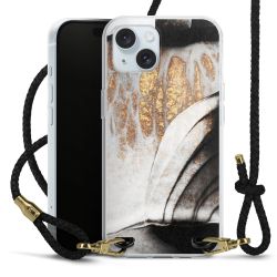 Carry Case Transparent Leather black/gold