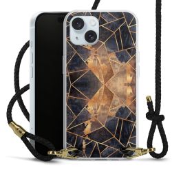 Carry Case Transparent Leather black/gold