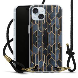 Carry Case Transparent Leather black/gold