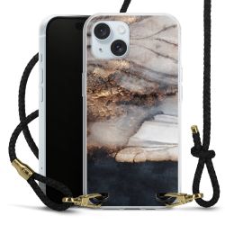 Carry Case Transparent Leather black/gold