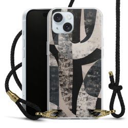 Carry Case Transparent Leather black/gold