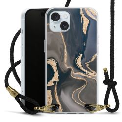 Carry Case Transparent Leather black/gold