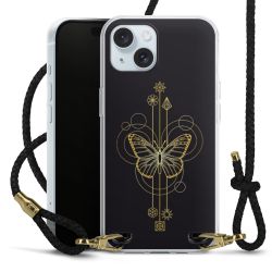 Carry Case Transparent Leather black/gold