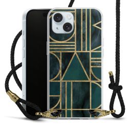 Carry Case Transparent Leather black/gold