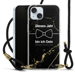 Carry Case Transparent Leder schwarz/gold