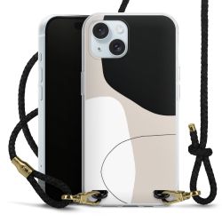 Carry Case Transparent Leather black/gold