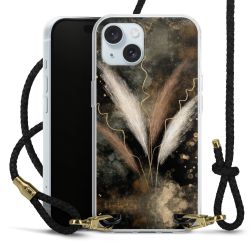 Carry Case Transparent Leather black/gold