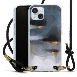 Carry Case Transparent Leather black/gold