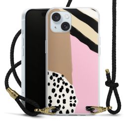 Carry Case Transparent Leather black/gold