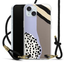 Carry Case Transparent Leather black/gold