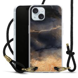 Carry Case Transparent Leather black/gold